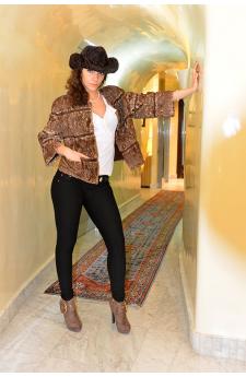 Giacca di persiano marron