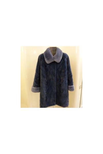 Giaccone patchwork di visone